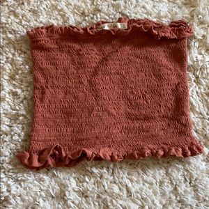 Cute ruffle tube top